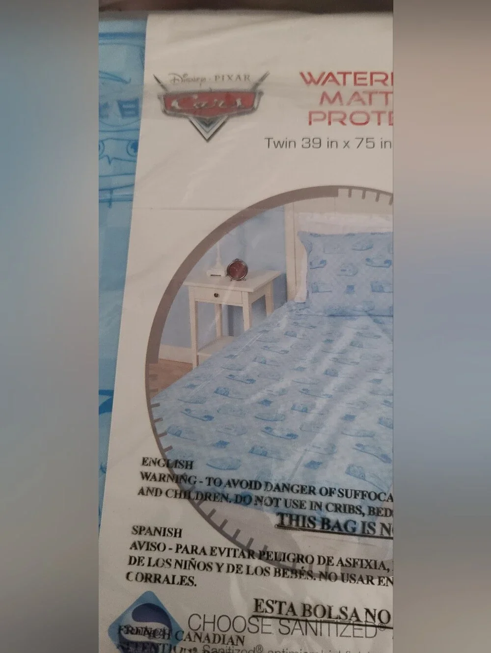 Disney Cars Twin Hypoallergenic Waterproof Mattress Protector Brand New & Sealed